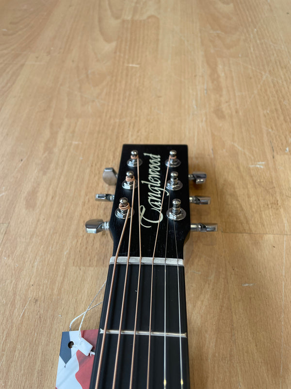 Black Satin Electro Acoustic Guitar - Comfortable Shape